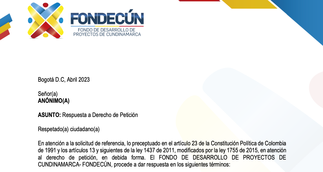 FONDECÚN responde con transparencia a las inquietudes anónimas